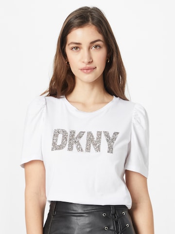DKNY Shirt in Wit: voorkant