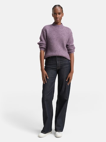 TOM TAILOR DENIM Sweater in Purple