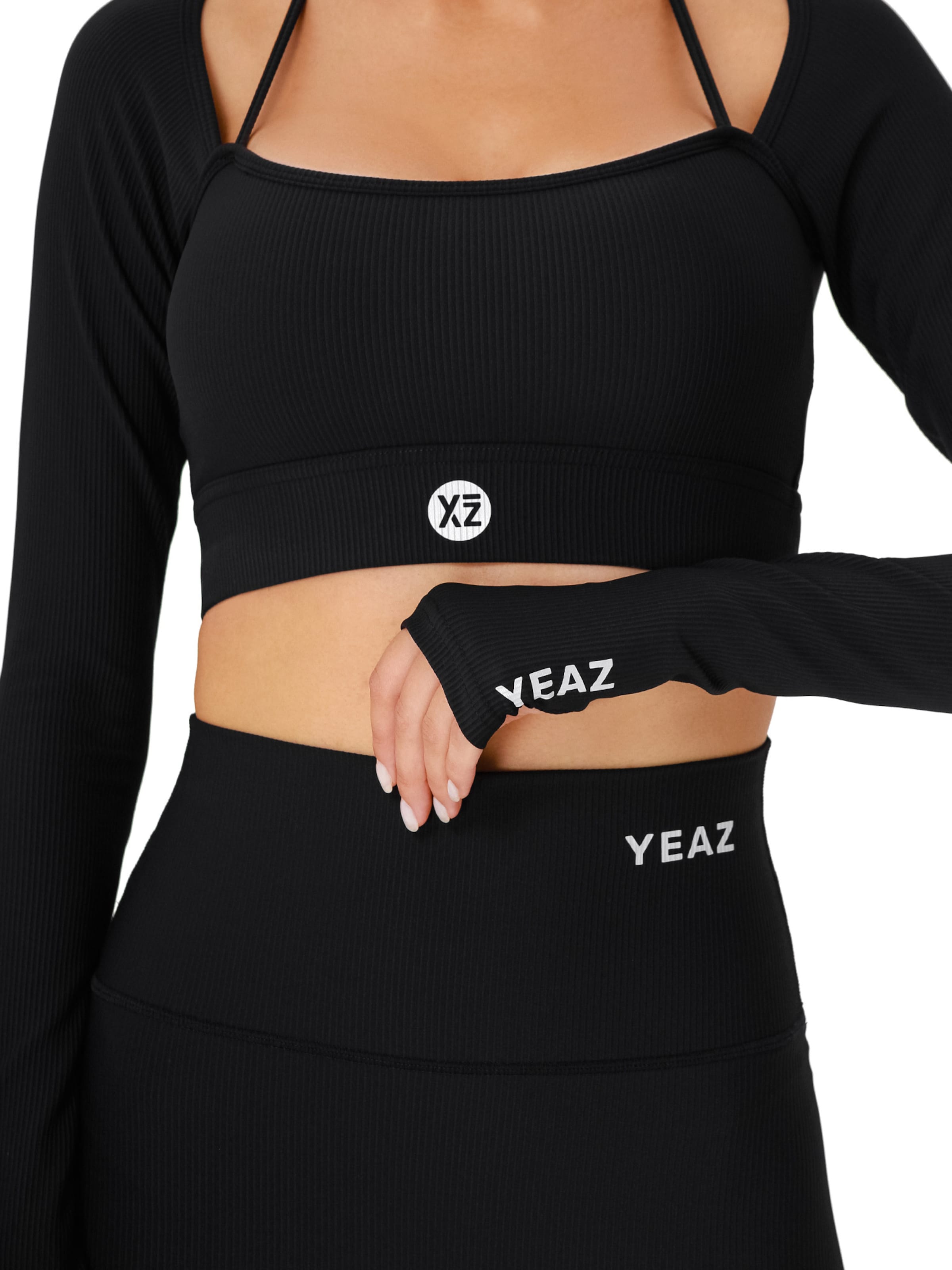 Skinny Pantaloni sportivi 'Club Level' di YEAZ in nero