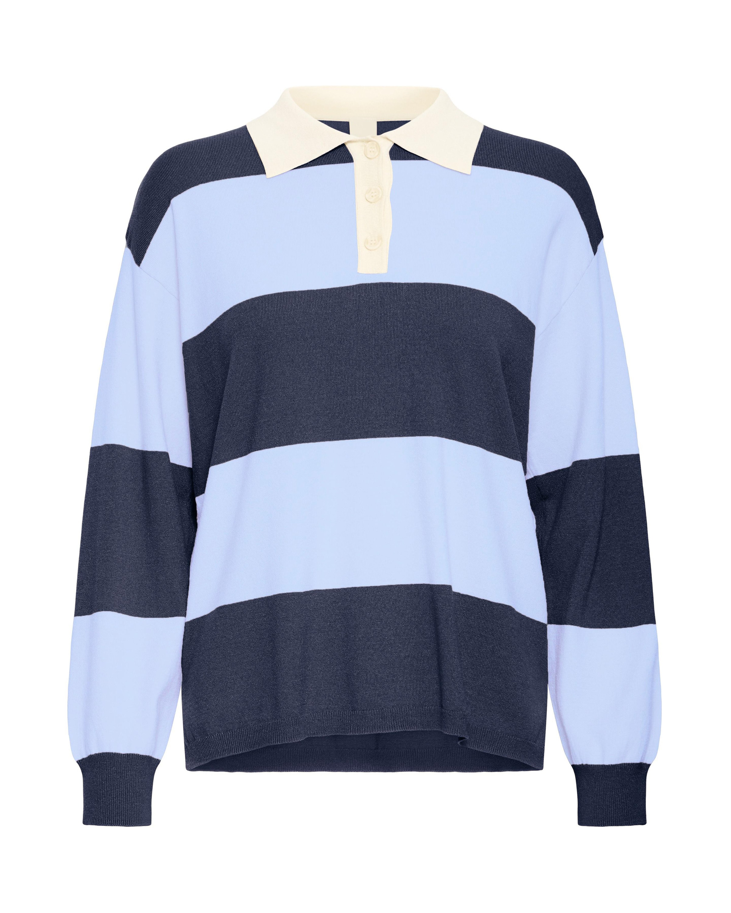 ICHI Pullover 'IHBOSTON' in Blau: Vorderseite