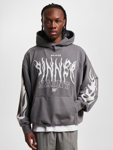 DEF Sweatshirt 'Saint' in Grey: front