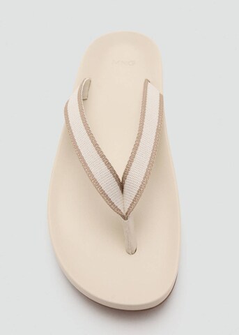 MANGO MAN T-Bar Sandals in White