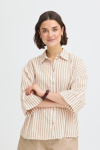 Chemisier 'FRPHEBE SH 1' Fransa en beige : devant