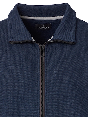 CASAMODA Zip-Up Hoodie 'Basic' in Blue