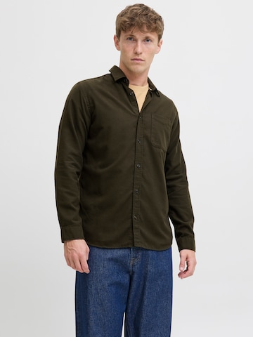 Regular fit Cămașă 'JJJAMES' de la JACK & JONES pe verde: față