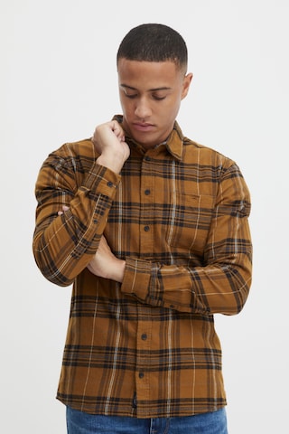 BLEND Slim fit Button Up Shirt in Bronze: front