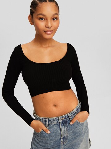 Bershka Sweater in Black