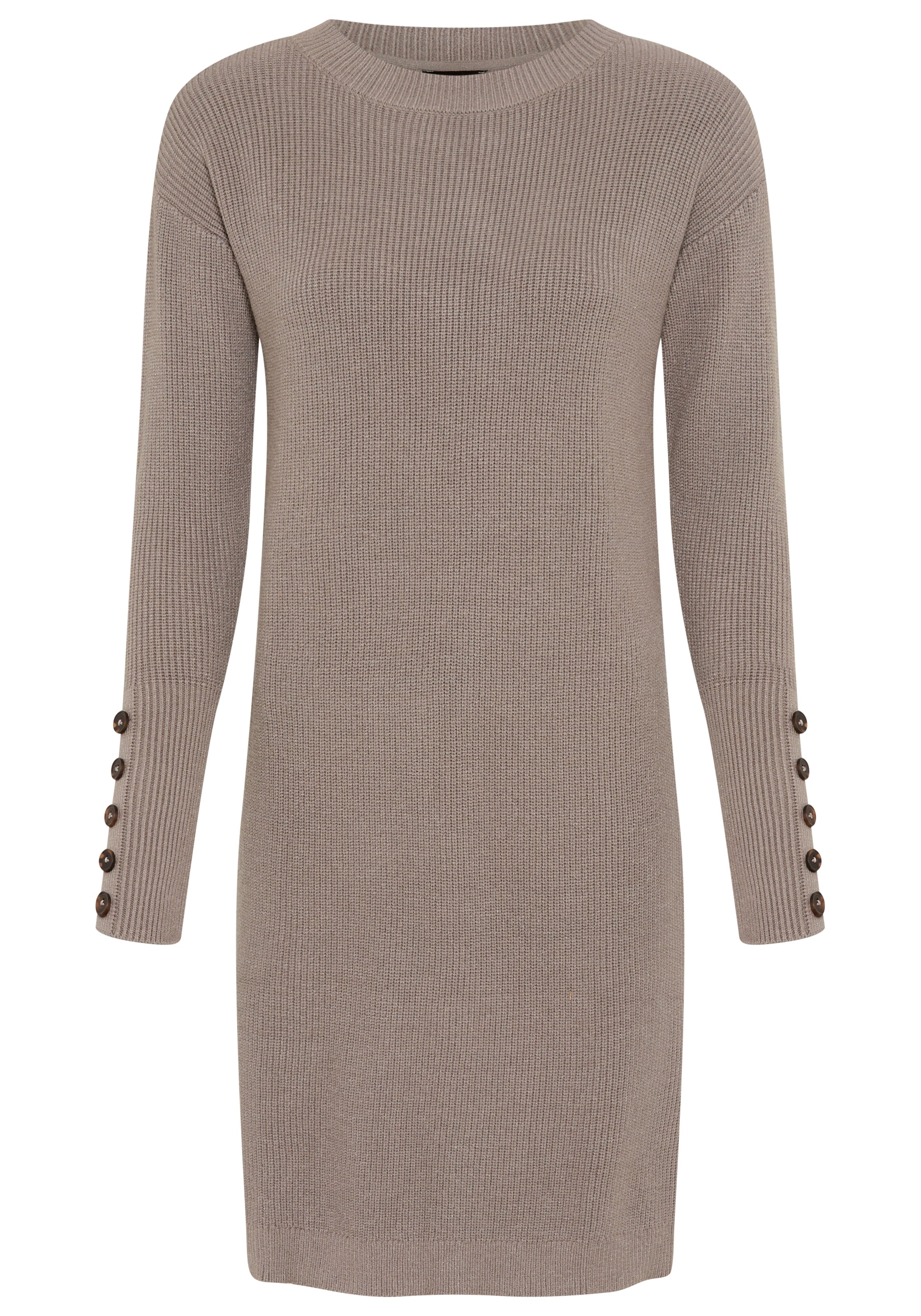 LAURA SCOTT Strickkleid in XS in taupe, Produktansicht