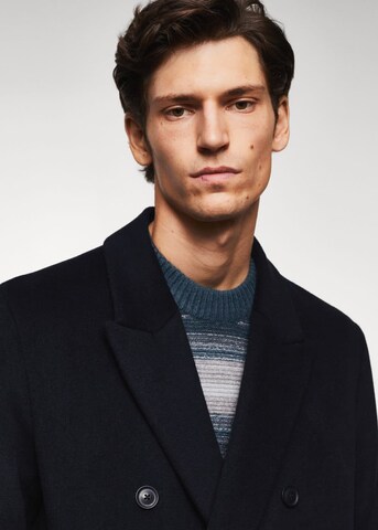 MANGO MAN Winter Coat in Blue