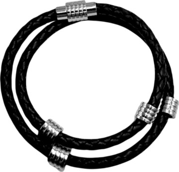 Lakris Jewelry Armbånd 'Ivar' i sort: forside