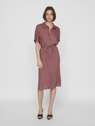 VILA Shirt dress in Brown: front
