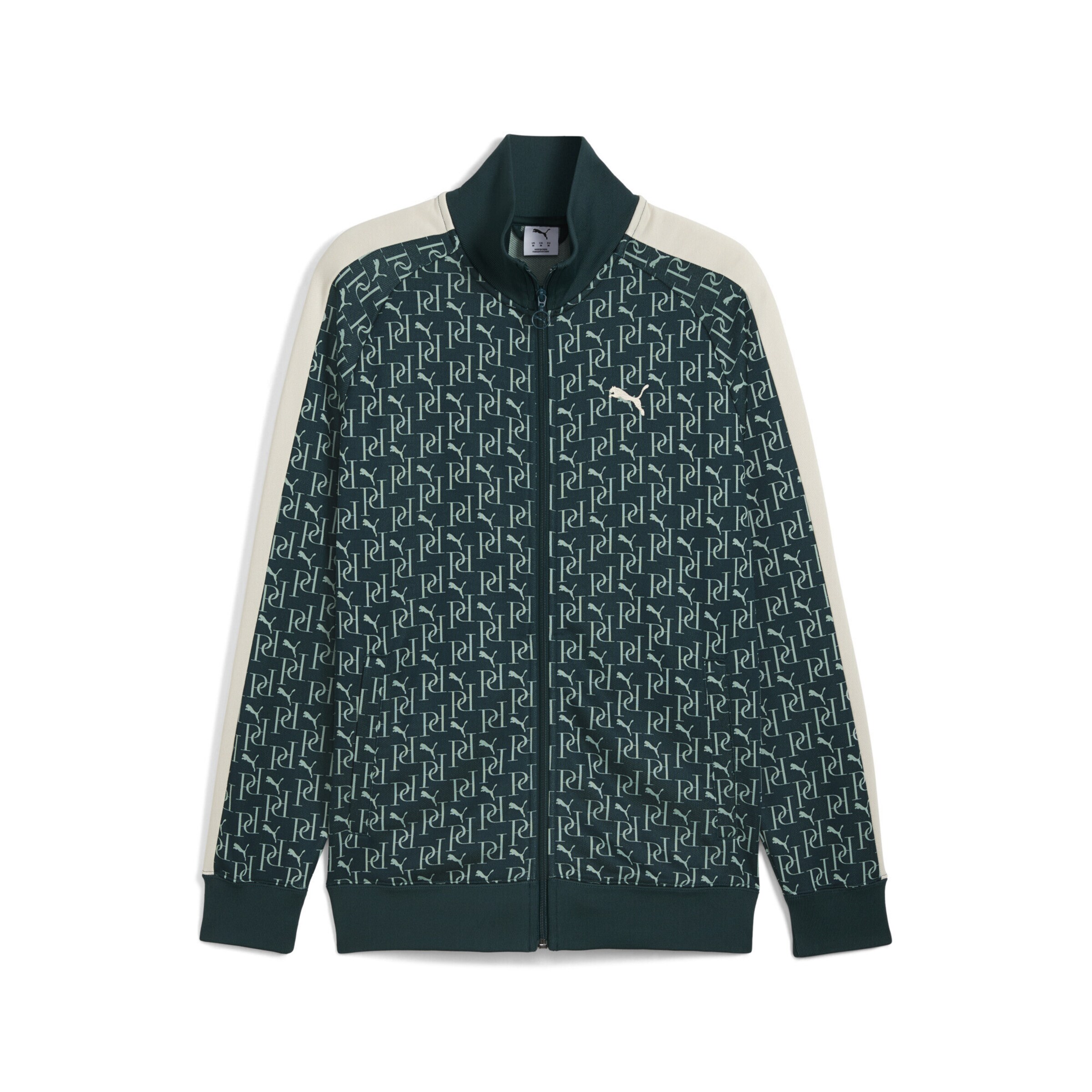 PUMA Training Jacket 'T7' in Green / Off white, Item view