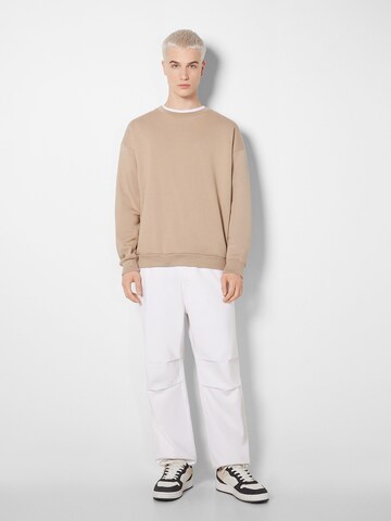 Bershka Loosefit Farmer - fehér