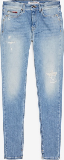 Tommy Jeans Jeans 'Nora' i lyseblå / rød / hvid, Produktvisning