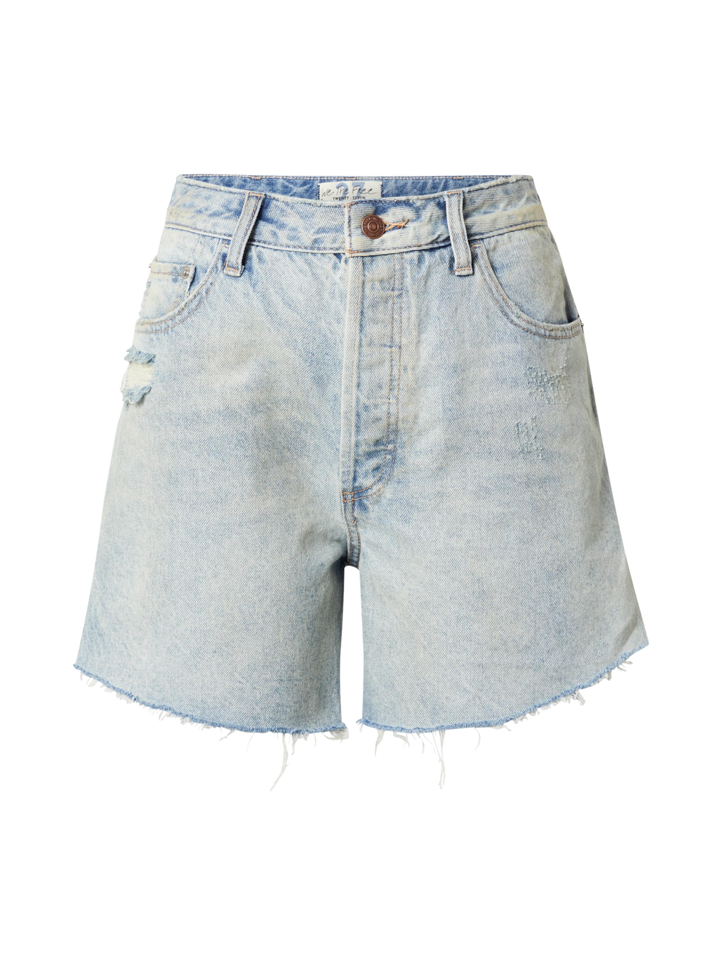 Donna Jeans Free People Shorts in Blu Chiaro 
