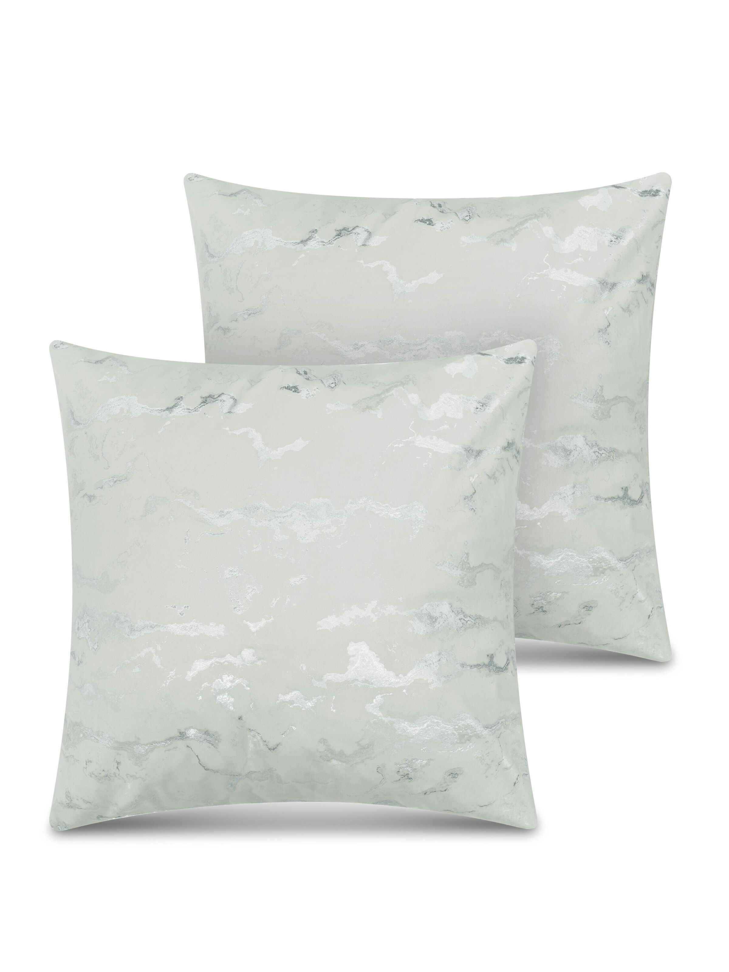 Aspero Pillow 'Carrara' in Green: front
