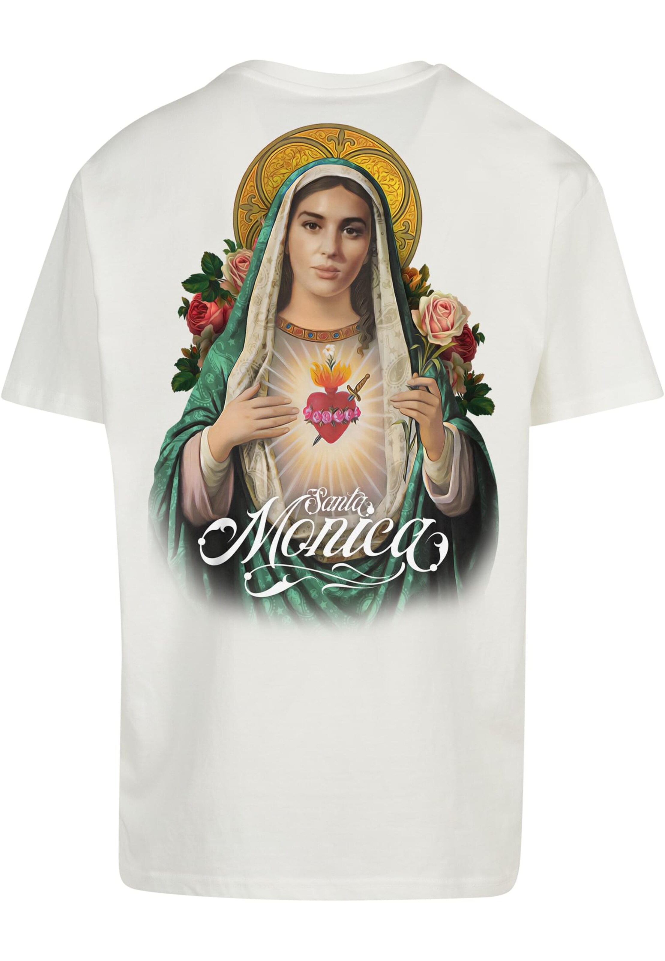 T-Shirt 'Santa Monica' MT Upscale en blanc