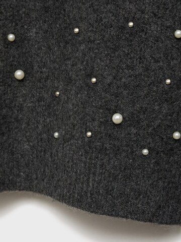 MANGO Strickjacke 'Perlon' in Grau