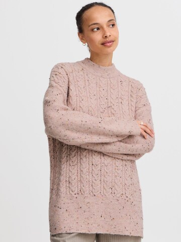 Pull-over 'Nata' b.young en rose : devant