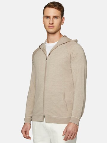 Boggi Milano Knit Cardigan in Beige: front