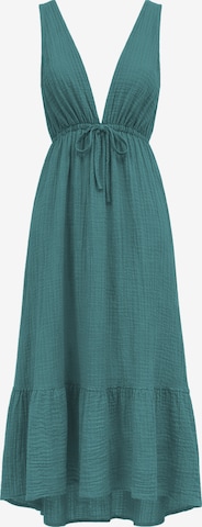 Haris Cotton Kleid in Grün: Vorderseite