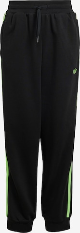 Pantalon 'Loose 3-Stripes' ADIDAS ORIGINALS en noir : devant