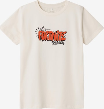 NAME IT Shirts 'Fortnite' i beige: forside