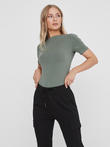 VERO MODA Shirt 'Panda' in Groen: voorkant