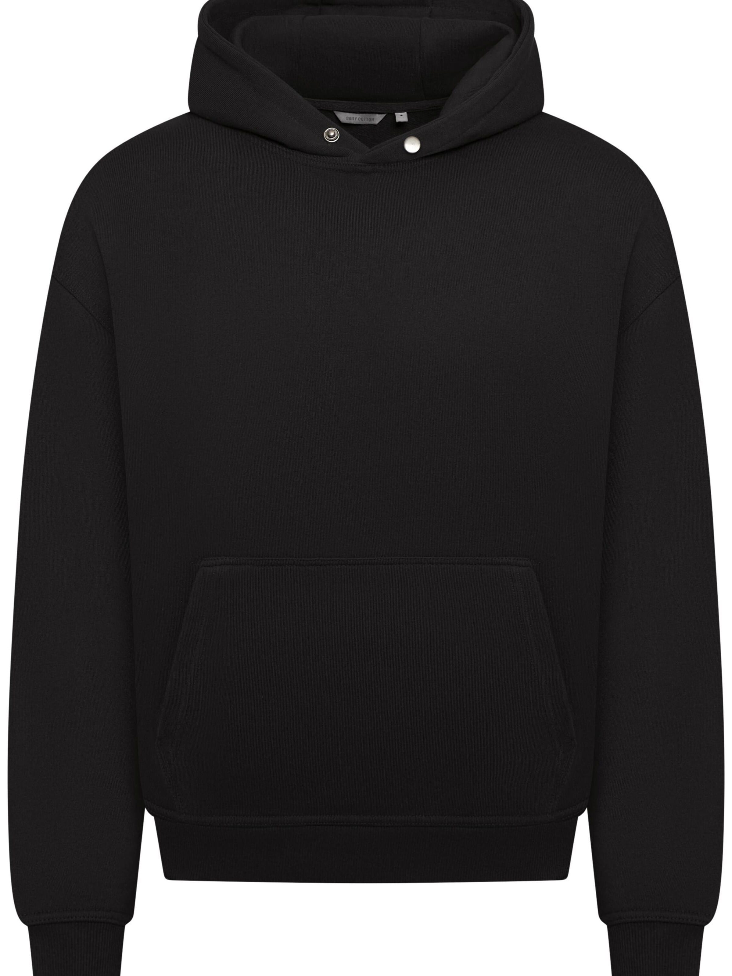 Daily Cotton Sweatshirt 'DCAVILA' in Black: front