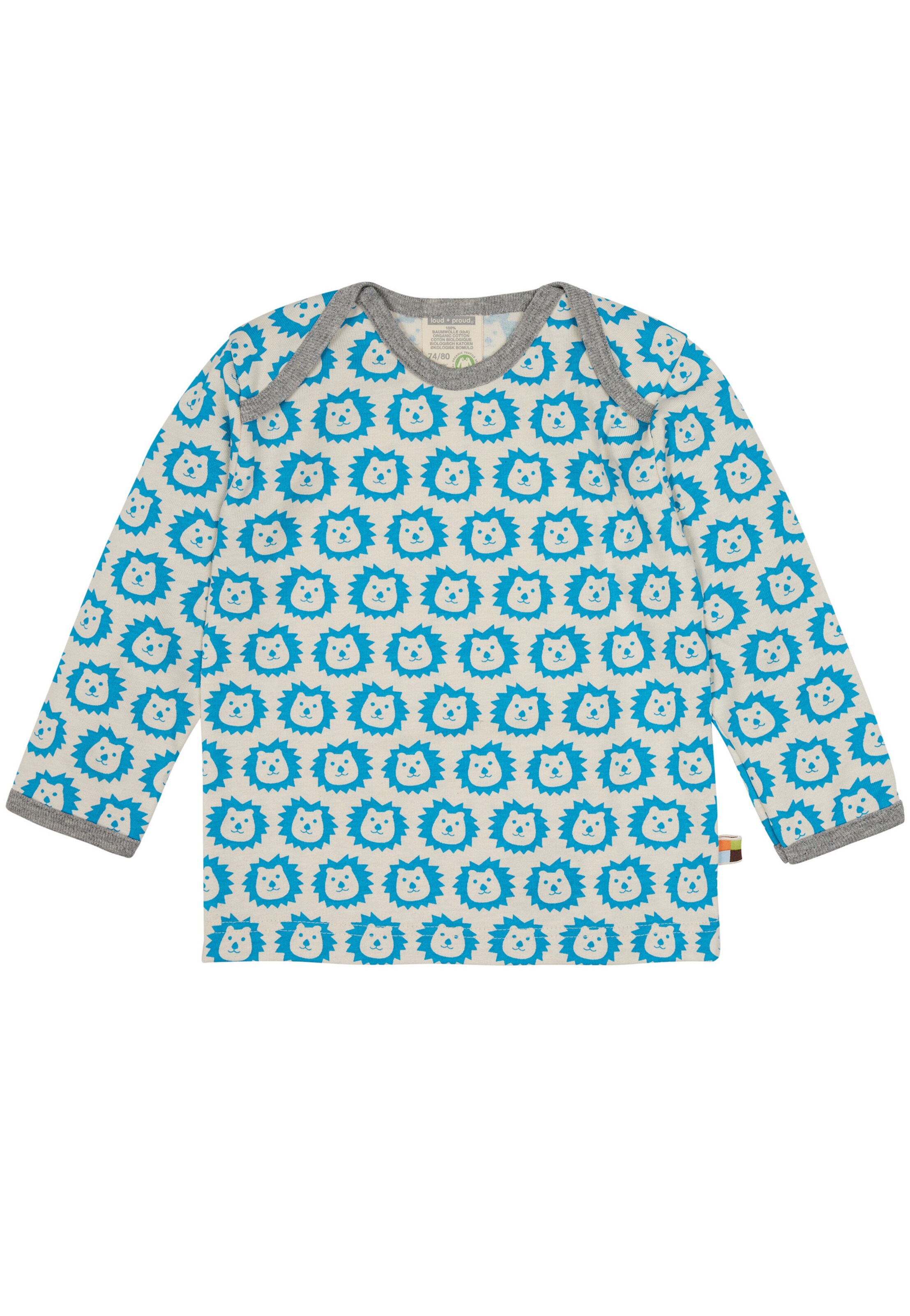 Tricou de la loud + proud pe albastru: față