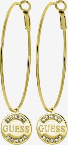 Boucles d'oreilles GUESS en or : devant