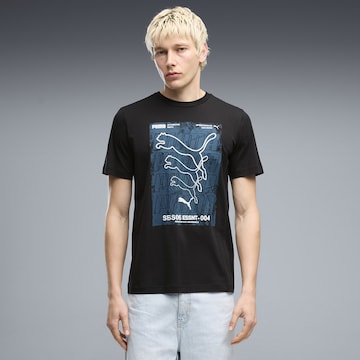 T-Shirt fonctionnel PUMA en noir : devant