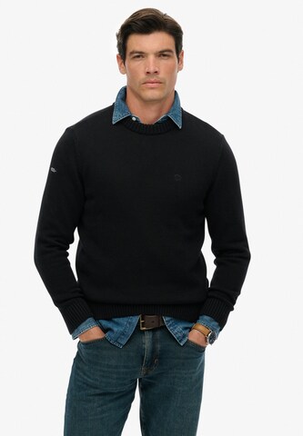 Superdry Trui in Zwart: voorkant