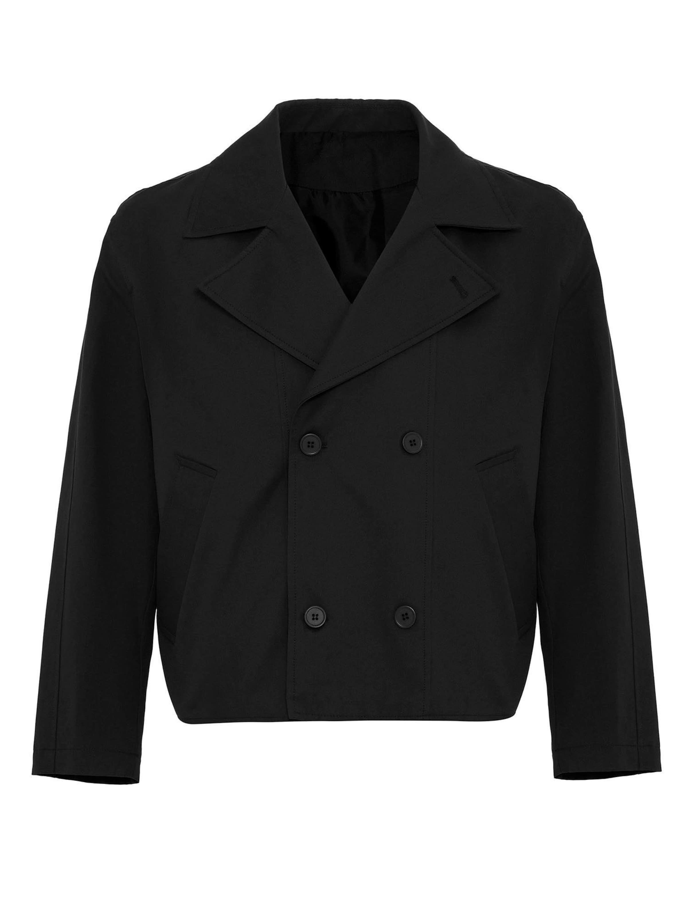 Antioch Overgangsfrakke i sort: forside