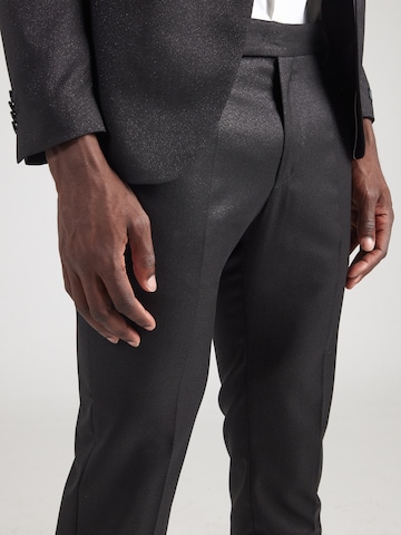 Karl Lagerfeld Slimfit Παντελόνι με τσάκιση σε μαύρο