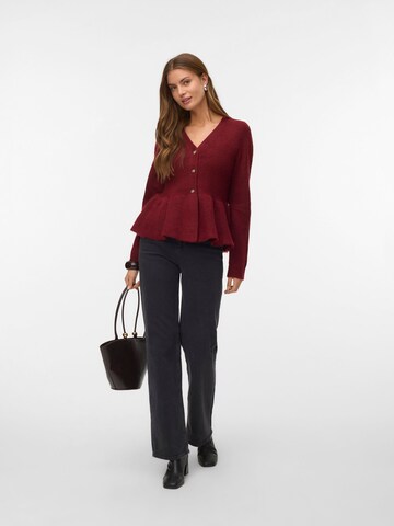 VERO MODA Knit cardigan 'EIKA' in Red