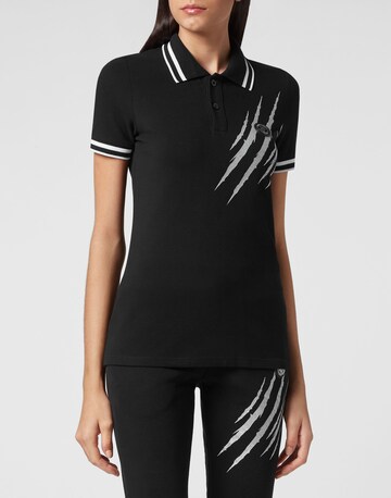 Plein Sport Shirt 'Scratch' in Zwart