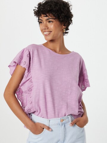 ESPRIT T-shirt i lila: framsida
