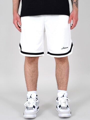 Adam Loosefit Sporthose 'Sweatshorts Basketball Shorts'‌‌‌‌‌‌‌‌‌ in Weiß