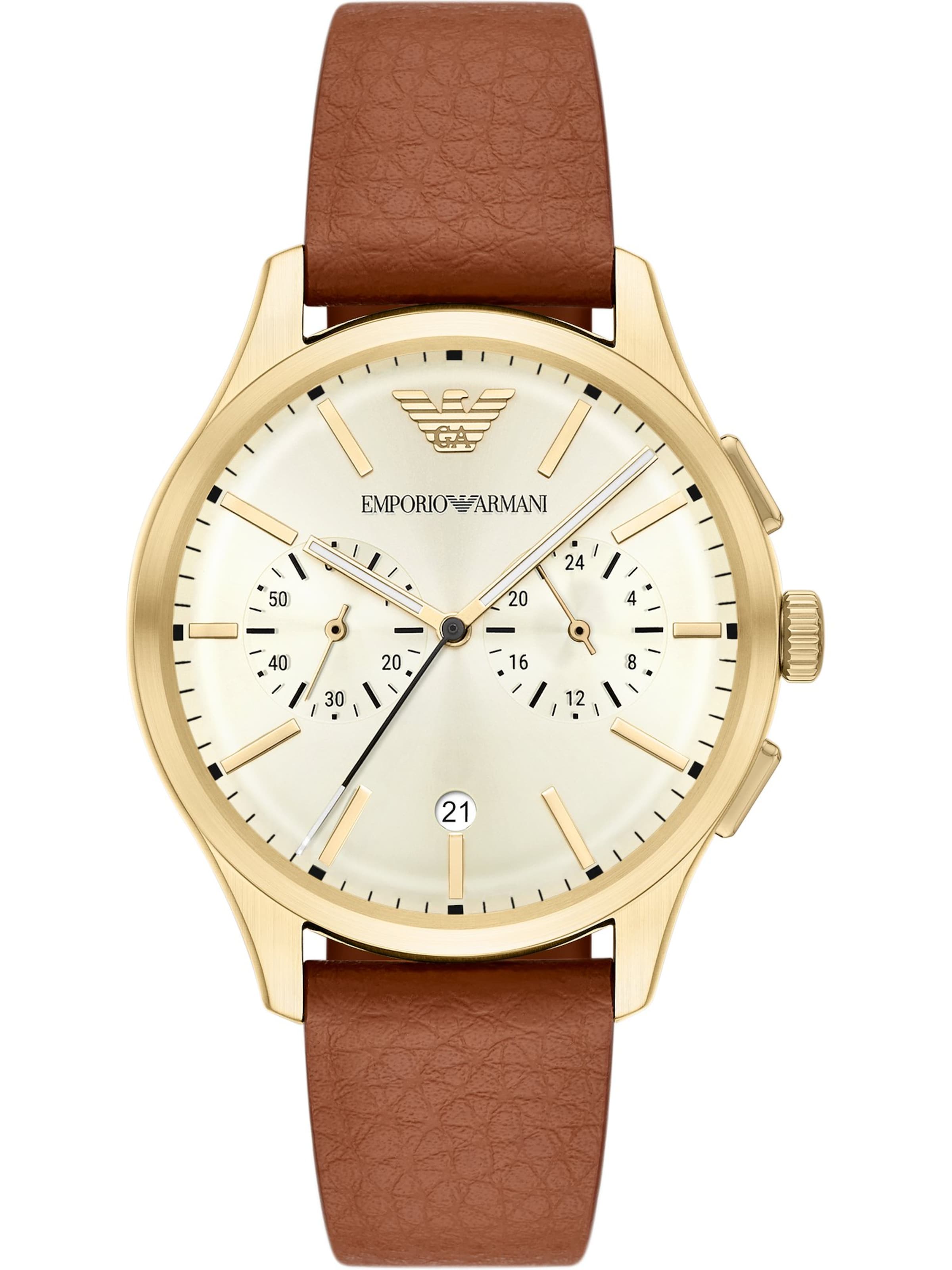 Emporio Armani Analog Watch in Gold: front
