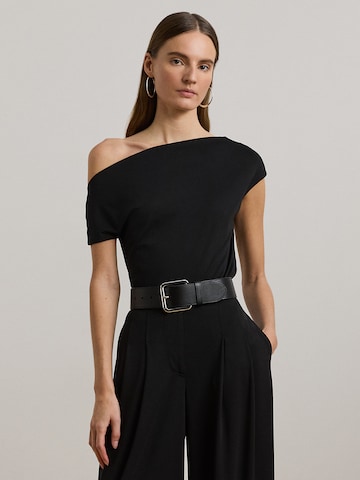 Lauren Ralph Lauren Petite T-Shirt 'MATTE' in Schwarz: Vorderseite