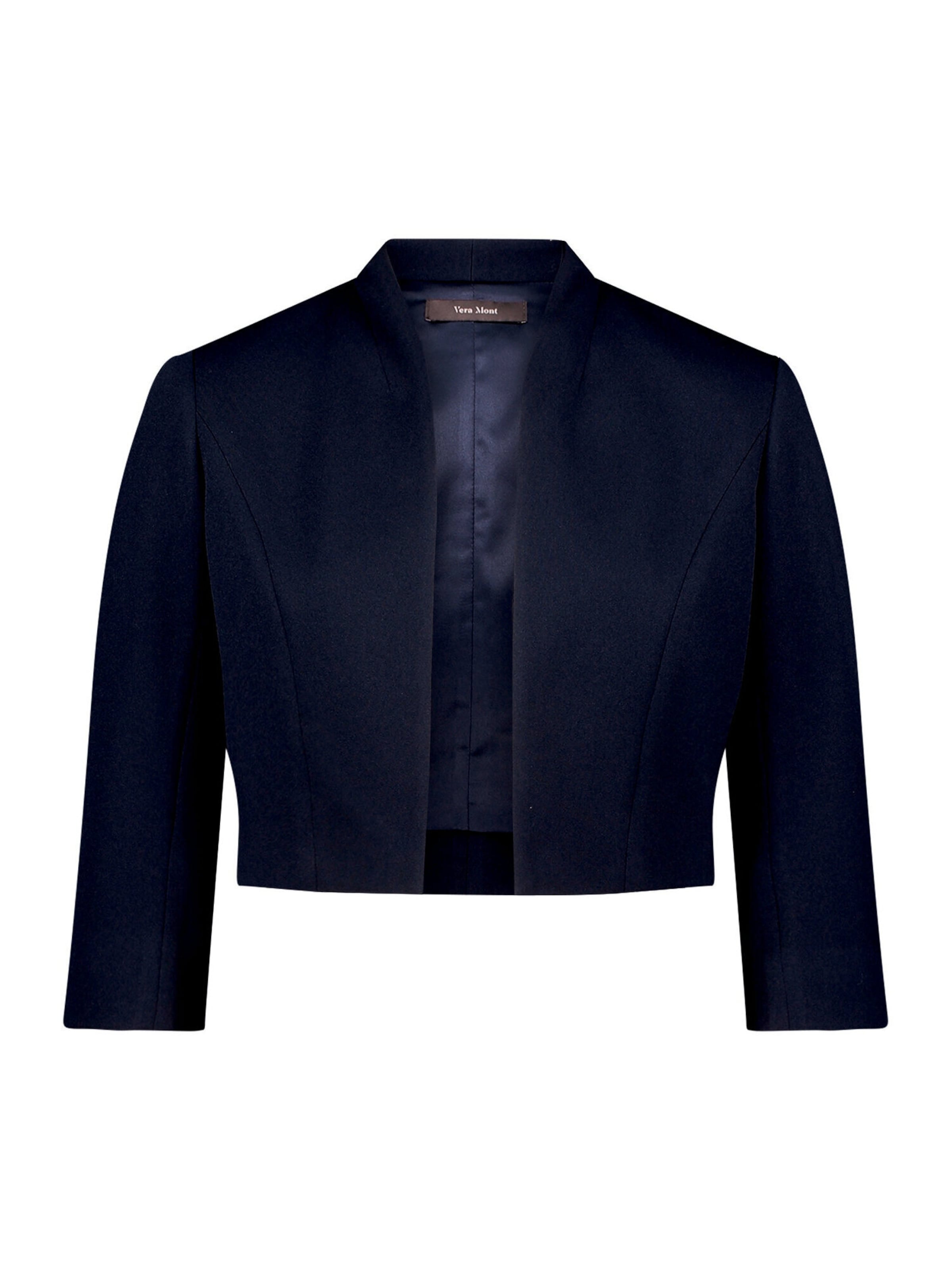 Vera Mont Blazer-Jacke ohne Verschluss in Blau: Vorderseite