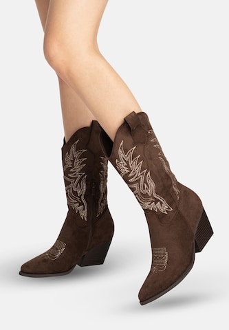 Stivale da cowboy di Salinyang in marrone