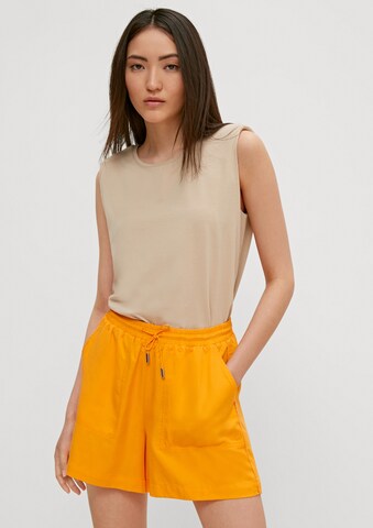 comma casual identity Loose fit Trousers in Yellow