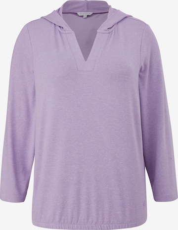 T-shirt TRIANGLE en violet : devant