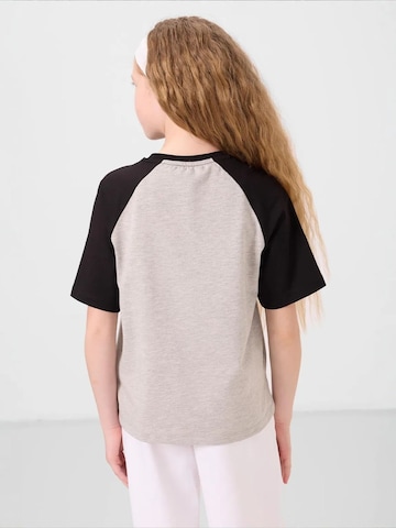 Tommy Life Koszulka 'TOMMY Unisex Jugend-T-Shirt Aus Baumwoll-Elasthan' w kolorze szary