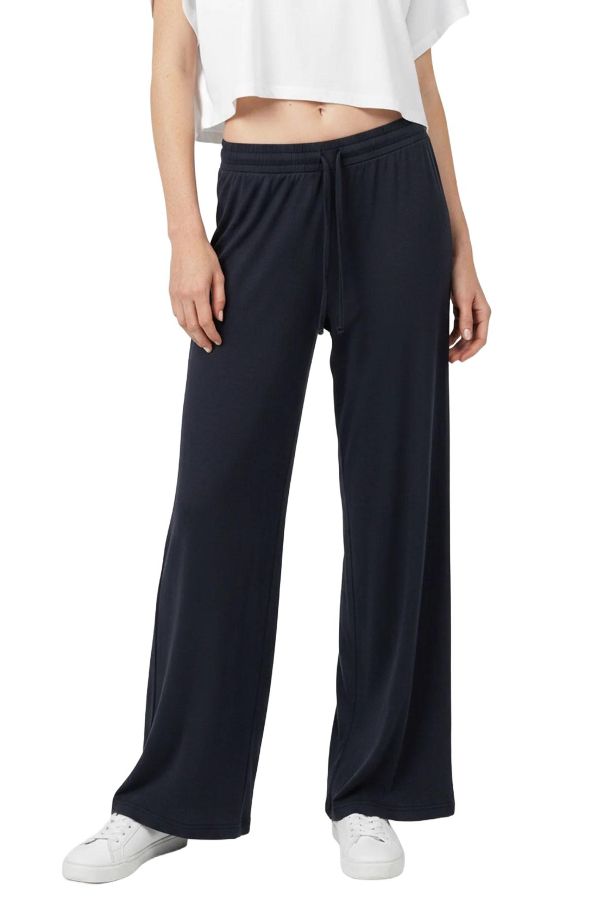 No Matter What Wide leg Broek in Blauw: voorkant