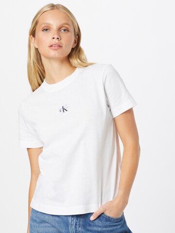 Calvin Klein Jeans T-Shirt in Weiß: predná strana