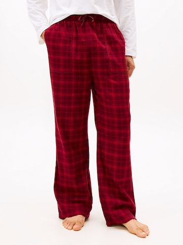 TOMMY HILFIGER Пижамные штаны в Красный: спереди