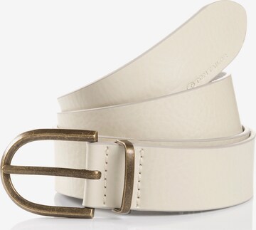 TOM TAILOR Belt 'All Styles' in White: front